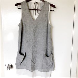 Zara Basic Woolblend Sheath Sleeveless Dress